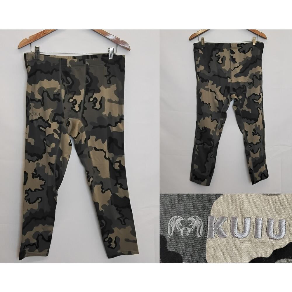 Kuiu Thermal Leggings Men's L Camo Nuyarn Merino Wool Blend #W4716